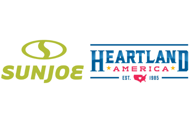 Sun Joe and Heartland America brand logos